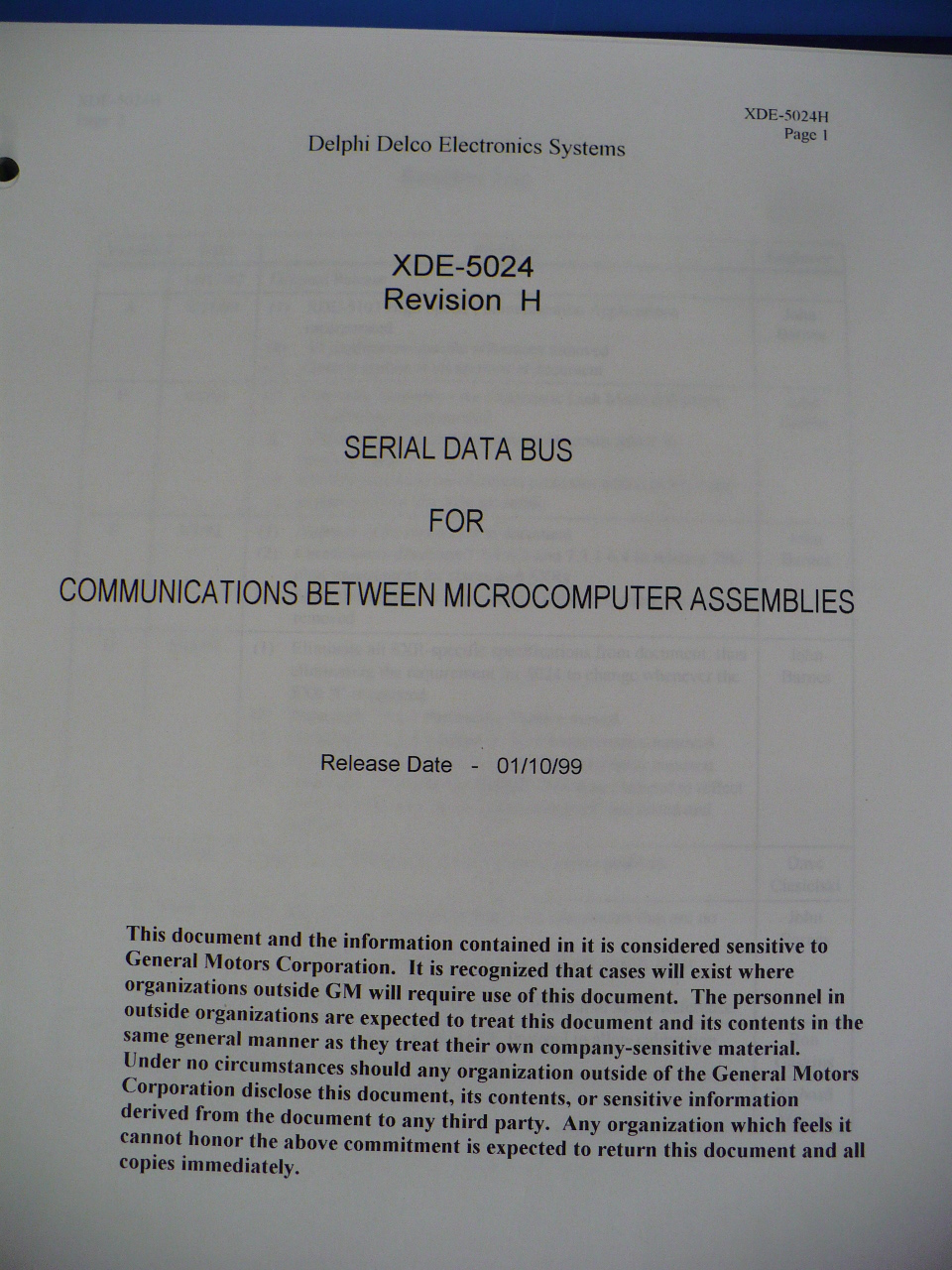 Auto related document