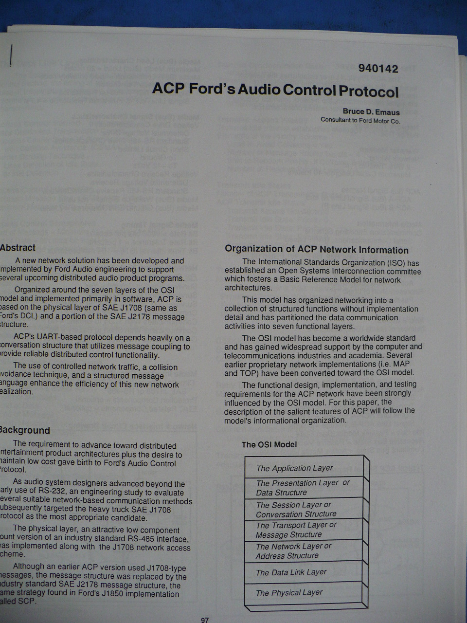 Auto related document