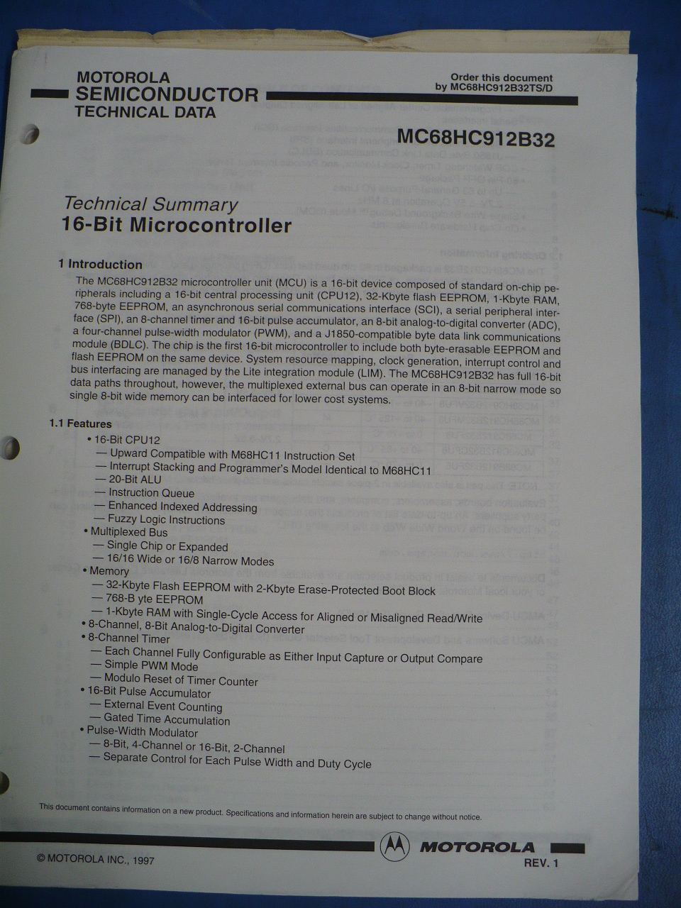 Auto related document