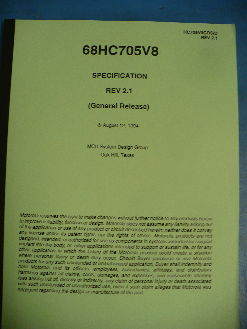 Auto related document