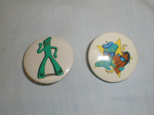 Gumby and Pokey buttons
