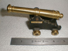Small brass cannon